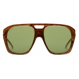 Gucci - Online Exclusive Square Sunglasses with Charms - Brown - Gucci Eyewear