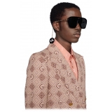 Gucci - Occhiali da Sole Quadrati con Ciondoli - Nero - Gucci Eyewear