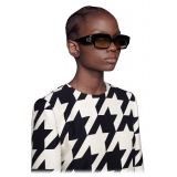 Gucci - Rectangular Sunglasses with Crystals - Black - Gucci Eyewear
