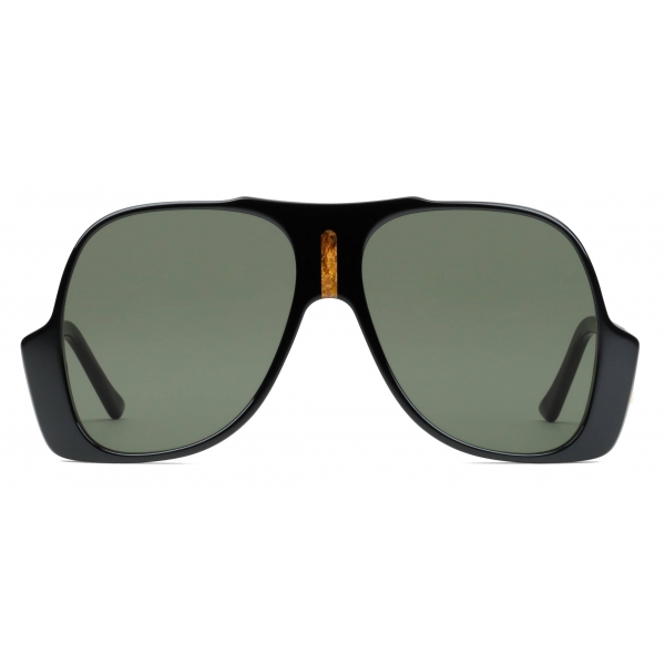 black gucci aviator sunglasses