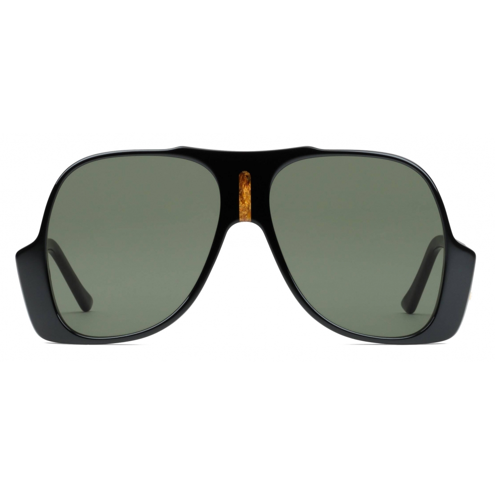gucci black aviator sunglasses
