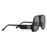 Gucci - Aviator Sunglasses - Black - Gucci Eyewear