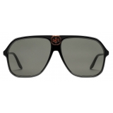 Gucci - Aviator Acetate Sunglasses - Brown - Gucci Eyewear