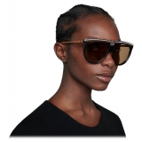 Gucci - Occhiali da Sole Aviator in Acetato con Cristalli - Nero - Gucci Eyewear