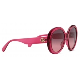 Gucci - Round Sunglasses - Pink - Gucci Eyewear