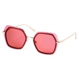 No Logo Eyewear - NOL81030 Sun - Rosa e Bordeaux  - Occhiali da Sole