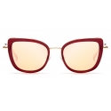 No Logo Eyewear - NOL81034 Sun - Rosso e Oro - Occhiali da Sole