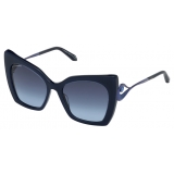 Swarovski - Occhiali da Sole Tigris - SK0271-P 90W - Blu - Occhiali da Sole - Swarovski Eyewear