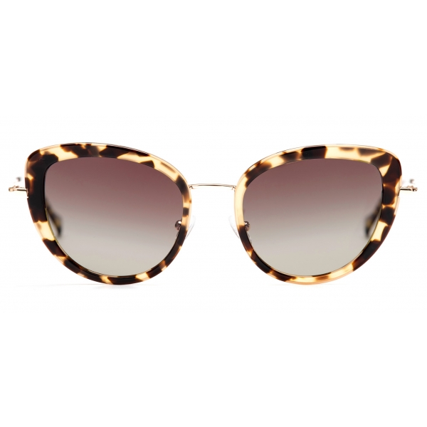 No Logo Eyewear - NOL81035 Sun - Light Havana and Gold - Sunglasses