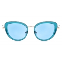 No Logo Eyewear - NOL81035 Sun - Azzurro e Oro - Occhiali da Sole