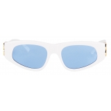 Balenciaga - Dinasty D-Frame Sunglasses - White - Sunglasses - Balenciaga Eyewear