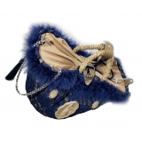 Coffarte - Medium Aisha Coffa in Winter Gray Lace - Sicilian Artisan Handbag - Sicilian Coffa - Luxury High Quality Handicraft