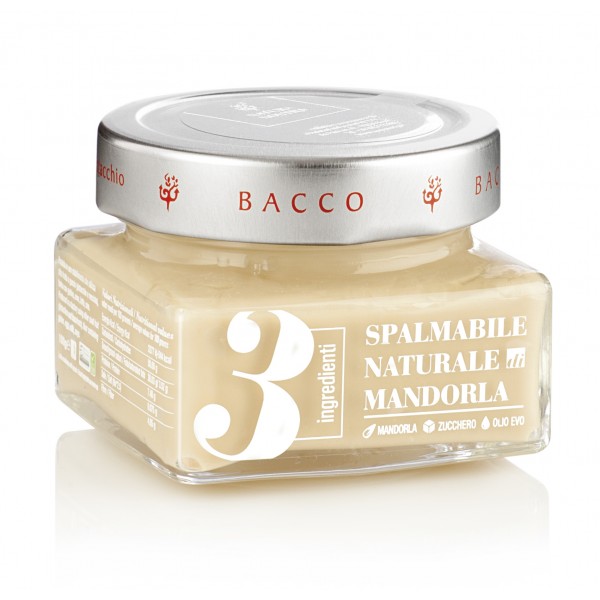 Bacco - Tipicità al Pistacchio - Crema Naturale 3 Ingredienti - Mandorla - Creme Spalmabili Artigianali - 150 g