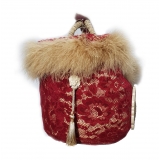 Coffarte - Medium Venetian Red Coffa - Sicilian Artisan Handbag - Sicilian Coffa - Luxury High Quality Handicraft