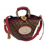 Coffarte - Baby Araldic Coffa - Sicilian Artisan Handbag - Sicilian Coffa - Luxury High Quality Handicraft Bag