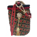 Coffarte - Baby Araldic Coffa - Sicilian Artisan Handbag - Sicilian Coffa - Luxury High Quality Handicraft Bag