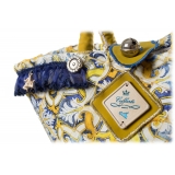 Coffarte - Baby Lemon Coffa - Sicilian Artisan Handbag - Sicilian Coffa - Luxury High Quality Handicraft Bag