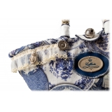 Coffarte - Baby Royal Copenaghen Coffa - Sicilian Artisan Handbag - Sicilian Coffa - Luxury High Quality Handicraft Bag