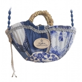 Coffarte - Pochette Royal Copenaghen Coffa - Sicilian Artisan Handbag - Sicilian Coffa - Luxury High Quality Handicraft Bag