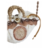 Coffarte - Pochette Cameo Coffa - Jewelry - Sicilian Artisan Handbag - Sicilian Coffa - Luxury High Quality Handicraft Bag