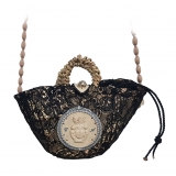 Coffarte - Pochette Mora Sicily Coffa - Jewelry - Sicilian Artisan Handbag - Sicilian Coffa - Luxury High Quality Handicraft Bag