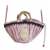 Coffarte - Pochette Rosetta Coffa - Jewelry - Sicilian Artisan Handbag - Sicilian Coffa - Luxury High Quality Handicraft Bag