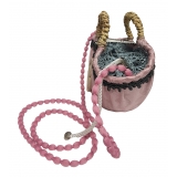 Coffarte - Pochette Rosetta Coffa - Jewelry - Sicilian Artisan Handbag - Sicilian Coffa - Luxury High Quality Handicraft Bag