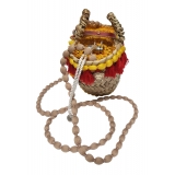 Coffarte - Pochette Cart Wheel Coffa - Jewelry - Sicilian Artisan Handbag - Sicilian Coffa - Luxury High Quality Handicraft Bag