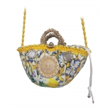 Coffarte - Pochette Sun Coffa - Jewelry - Sicilian Artisan Handbag - Sicilian Coffa - Luxury High Quality Handicraft Bag