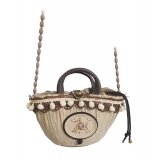 Coffarte - Pochette Trinacria Coffa - Jewelry - Sicilian Artisan Handbag - Sicilian Coffa - Luxury High Quality Handicraft Bag