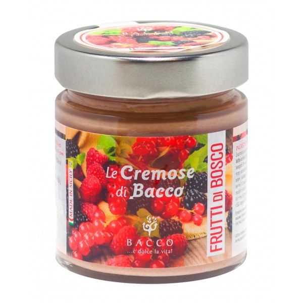 Bacco - Tipicità al Pistacchio - Le Cremose di Bacco - Berries - Artisan Spreadable Creams - 190 g