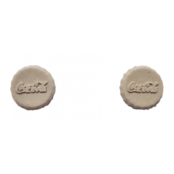 Coffarte - Clips Coca Cola Cap Earrings - Sicilian Artisan Earrings in Ceramic - Luxury High Quality Handcraft