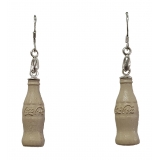 Coffarte - Coca Cola 3D Earrings - Sicilian Artisan Earrings in Ceramic - Luxury High Quality Handcraft