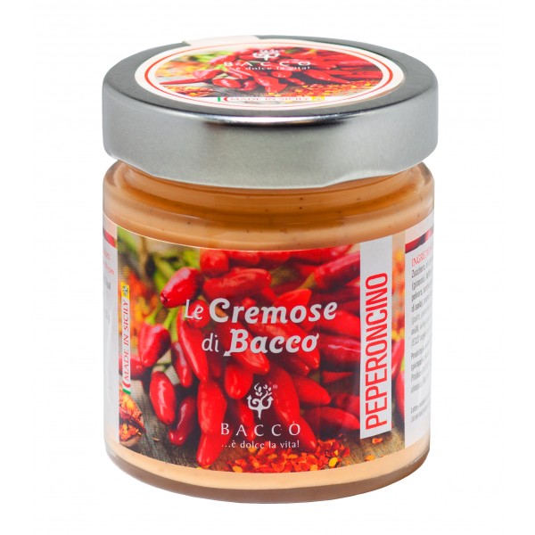 Bacco - Tipicità al Pistacchio - Le Cremose di Bacco - Chili Pepper - Artisan Spreadable Creams - 190 g