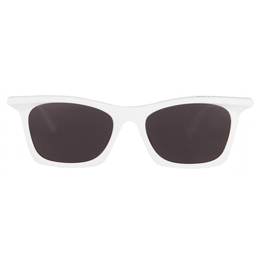 Balenciaga - Rim Rectangle Sunglasses - White - Sunglasses - Balenciaga