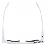 Balenciaga - Rim Rectangle Sunglasses - White - Sunglasses - Balenciaga Eyewear