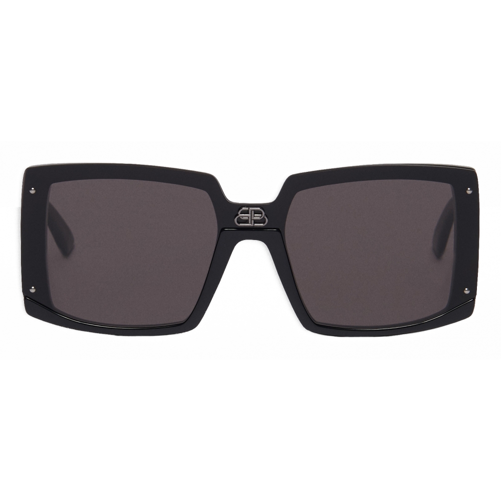 Balenciaga - Shield Square Sunglasses - Black - Sunglasses - Balenciaga  Eyewear - Avvenice