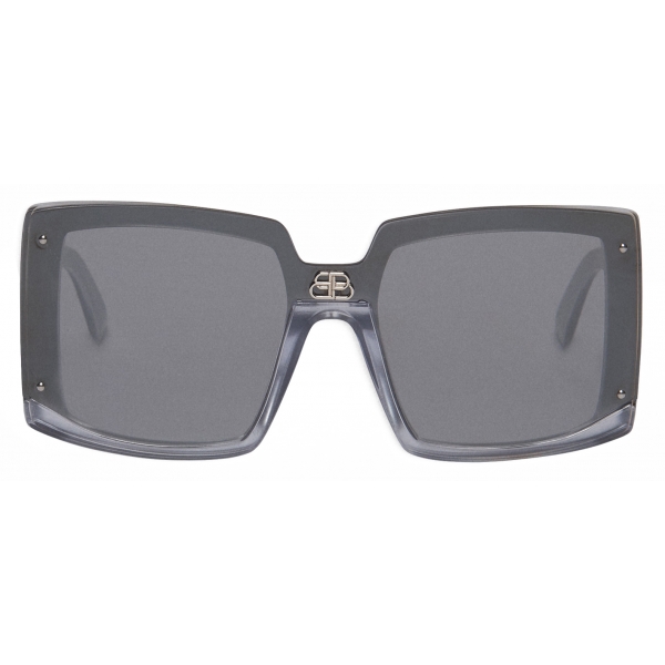 Balenciaga - Shield Square Sunglasses - Silver Pearl - Sunglasses - Balenciaga Eyewear