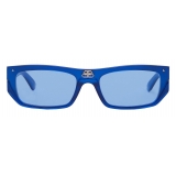 Balenciaga - Shield Rectangle Sunglasses - Blue Pearl - Sunglasses - Balenciaga Eyewear