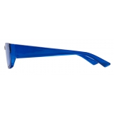 Balenciaga - Occhiali da Sole Shield Rectangle - Perla Blu - Occhiali da Sole - Balenciaga Eyewear