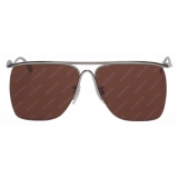 Balenciaga - Curve Navigator Sunglasses - Silver Brown - Sunglasses - Balenciaga Eyewear