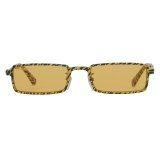 Balenciaga - Graphic Rectangle Sunglasses - Yellow Zebra - Sunglasses - Balenciaga Eyewear