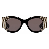 Balenciaga - Occhiali da Sole Paris Cat Jewelry - Nero Argento - Occhiali da Sole - Balenciaga Eyewear