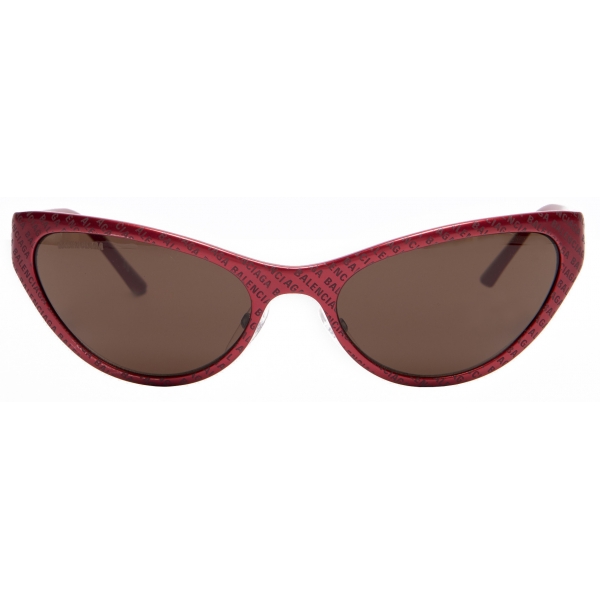 Balenciaga - Occhiali da Sole Aluminum Cat - Rosso Acceso - Occhiali da Sole - Balenciaga Eyewear