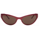 Balenciaga - Aluminum Cat Sunglasses - Bright Red - Sunglasses - Balenciaga Eyewear