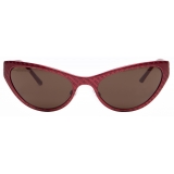 Balenciaga - Occhiali da Sole Aluminum Cat - Rosso Acceso - Occhiali da Sole - Balenciaga Eyewear