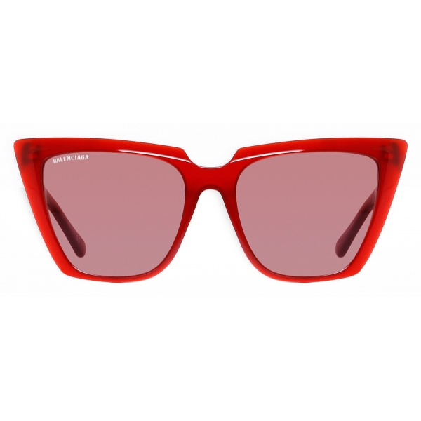 balenciaga red sunglasses