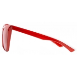 Balenciaga - Occhiali da Sole Tip Cat - Rosso Avana - Occhiali da Sole - Balenciaga Eyewear