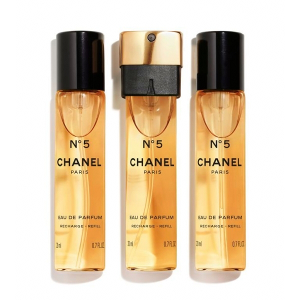 Chanel - N°5 - Eau De Parfum Ricarica Vaporizzatore Da Borsetta - Fragranze  Luxury - 3x20 ml - Avvenice