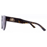 Balenciaga - Flat Butterfly Sunglasses - Cognac Brown - Sunglasses - Balenciaga Eyewear
